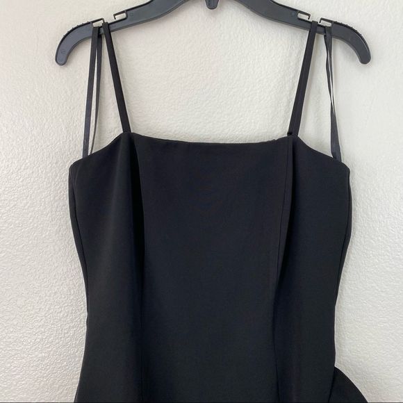 Bardot Carmelle Ruffle Midi Dress Black XS - Picture 3 of 12